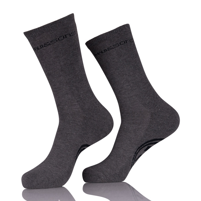 Wholesale Gray Socks Men With Custom Logo