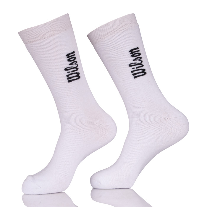 2017 Winter Crew Men Socks White