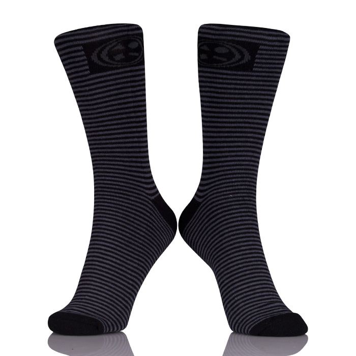 High Quality Mens Long Black Stripes Socks