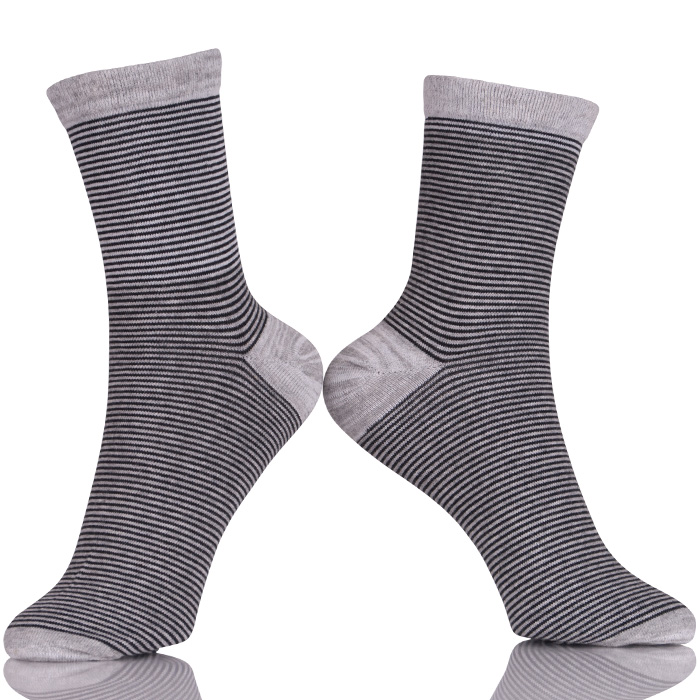 Make Your Own Socks Grey Sock With White Toe