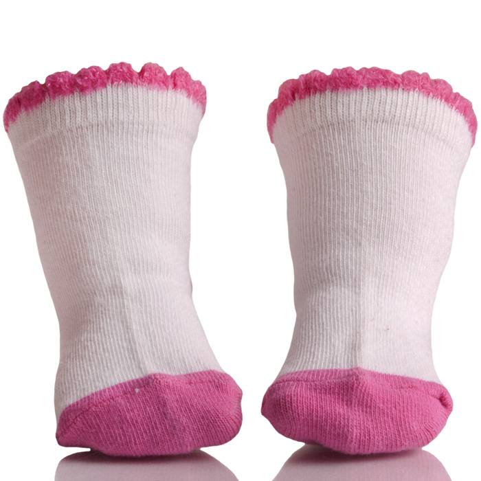 100 Cotton Ruffle Newborn Baby Sock