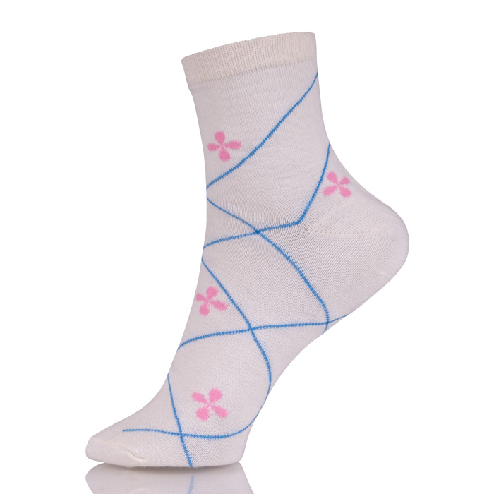 Size Customized Cotton Plain White Socks