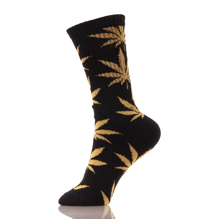 Mens 100% Cotton Weed Leaf -Sock With Marijuana Leaf