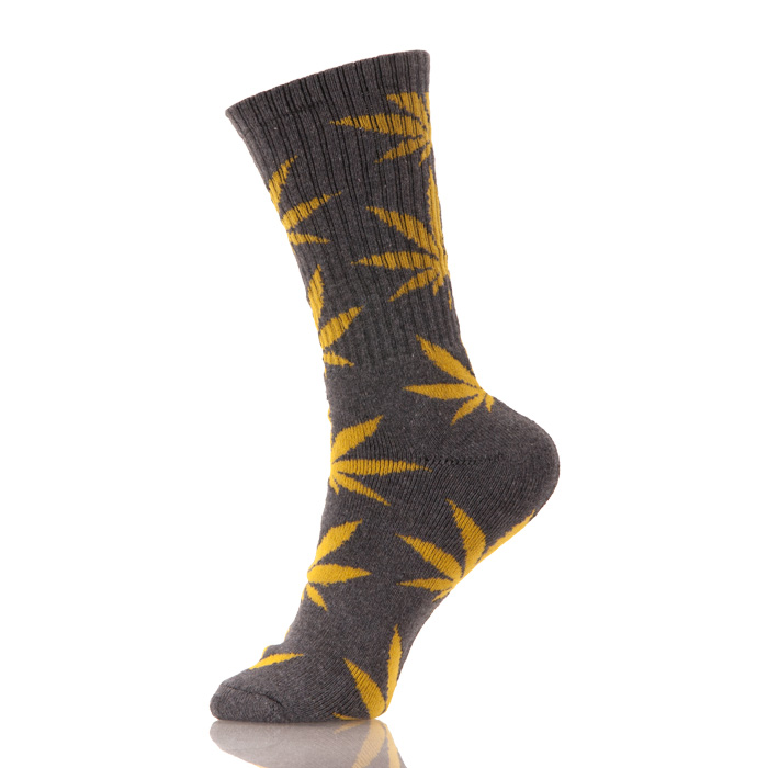 Men Low Price Jacquard Custom Weed Sock