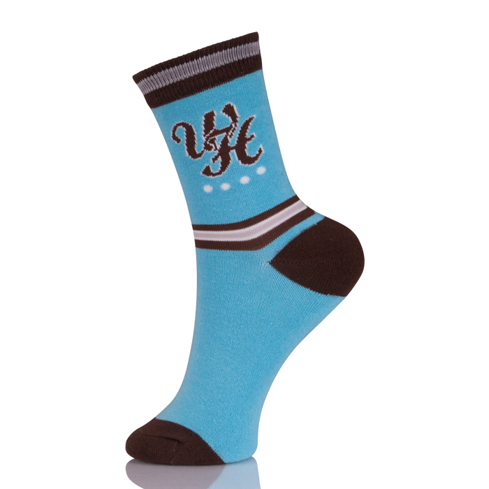 Women Black Heel And Toe Custom Brand Socks