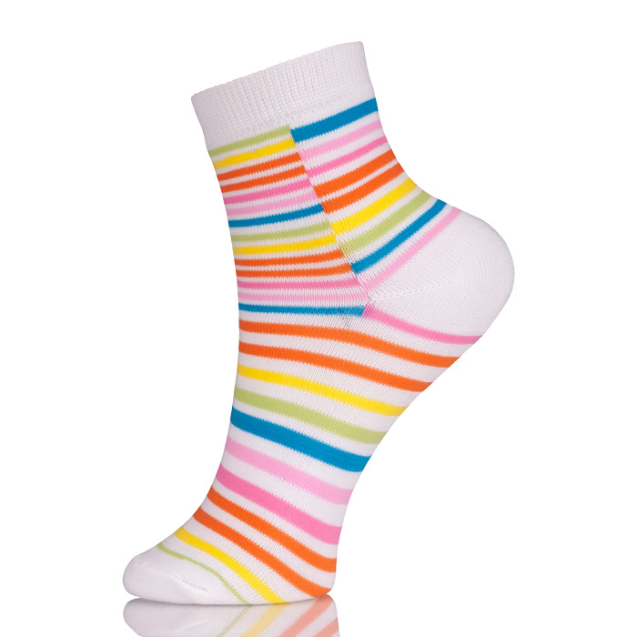 Cotton Rainbow Cute Girl Socks 