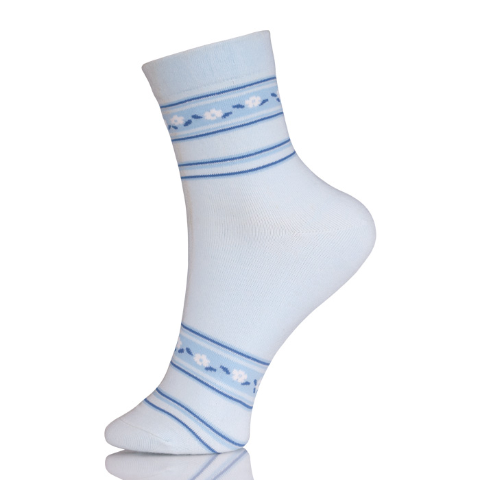 ZhuJi Custom Design Women Blue Socks