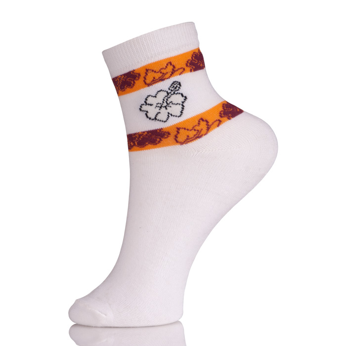 Teen Girls Footies Polyester White Socks