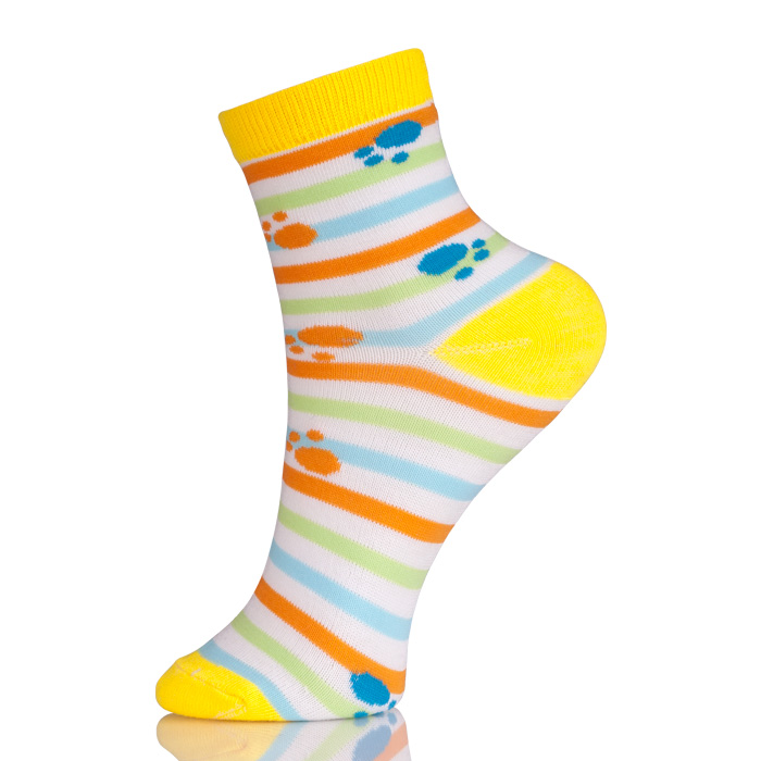 Soft Cute Colorful Paw Design Socks