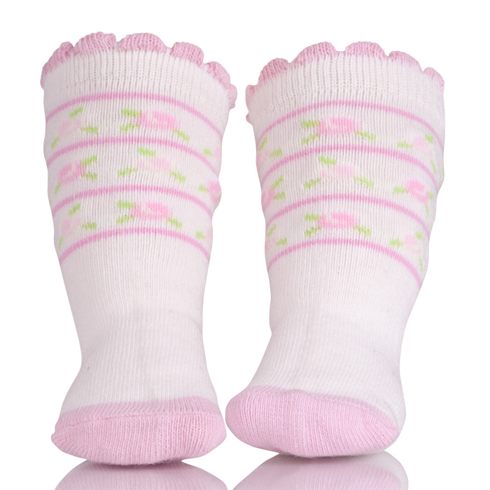 Italian Cotton White Lace Baby Socks