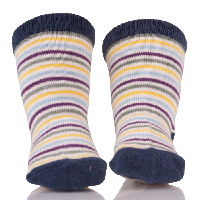 Rainbow Stripes Baby Cotton Non Skid Socks