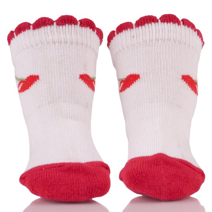 Knitted OEM Cotton Lace Plain White Baby Socks