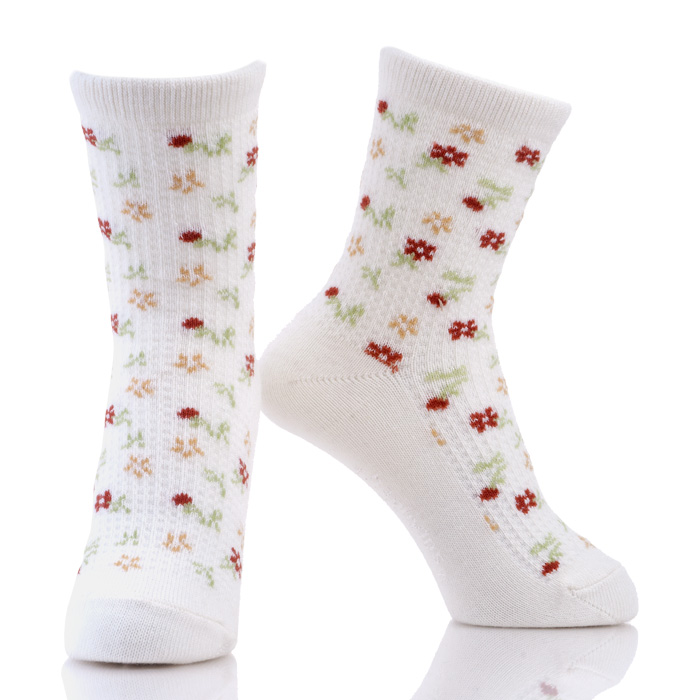 School Teenage White Fancy Girls Socks