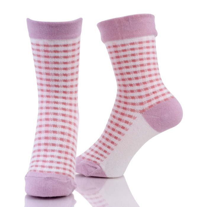 Knitting Mixed Colors Girl's Cotton Custom Socks