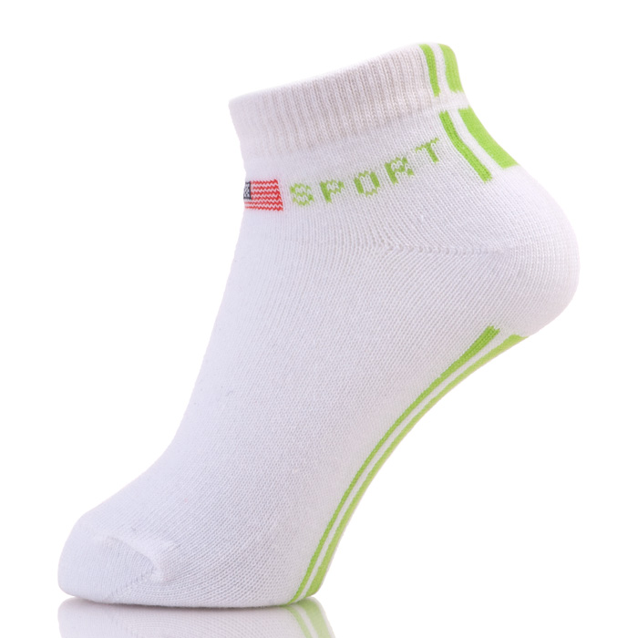 100% Cotton Kids Ankle Sports Plain White Socks