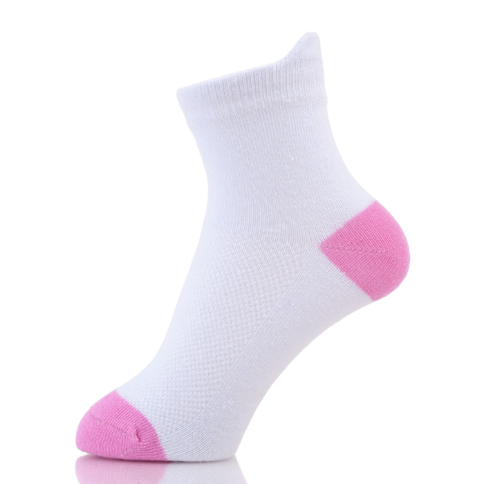 Warm 100% Organic Cotton Kids White School Socks