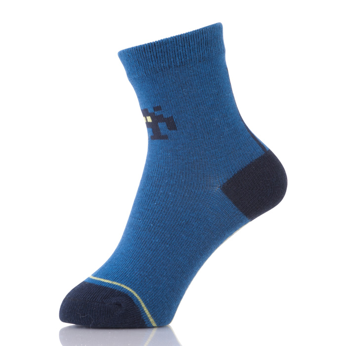 Navy Blue Cotton Boy Tube Socks