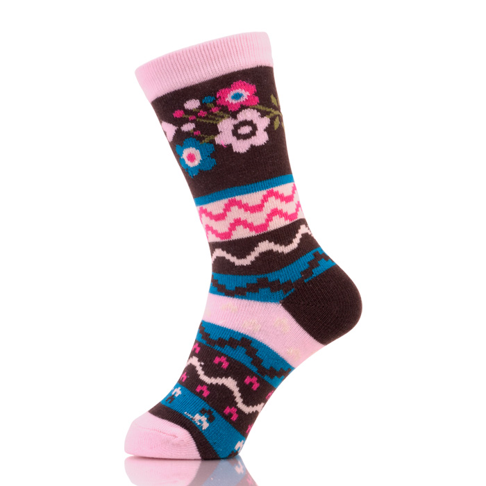 Colorful Design Teen Girl Crew Sock