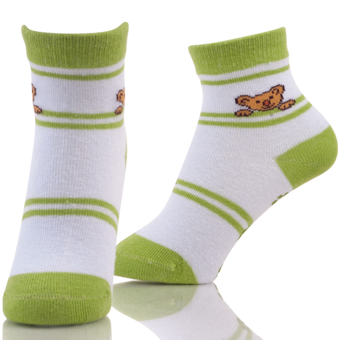 Promotion Child Cartoon Knit Socks With Rubber Sole